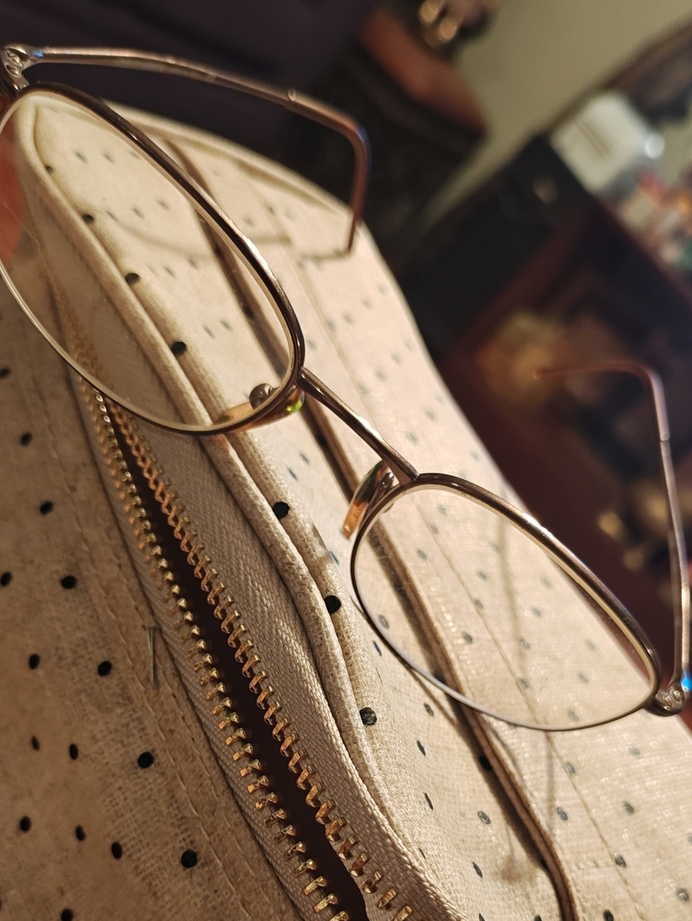 Georgio Armani Gold Metal Rim Eyeglasses - Men Accessories